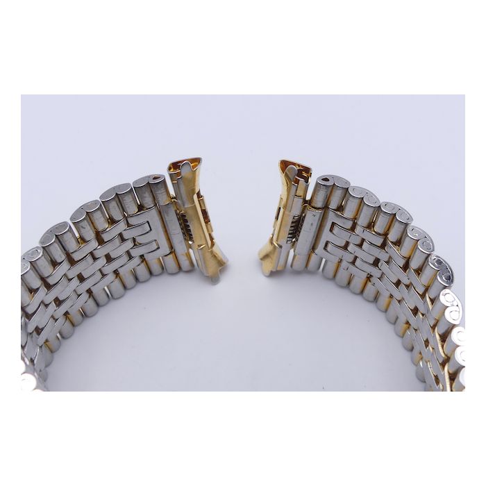 Bracelet or/acier Anses ressort - Spring end-links - 17/20mm