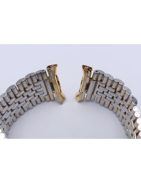 Bracelet or/acier Anses ressort - Spring end-links - 17/20mm