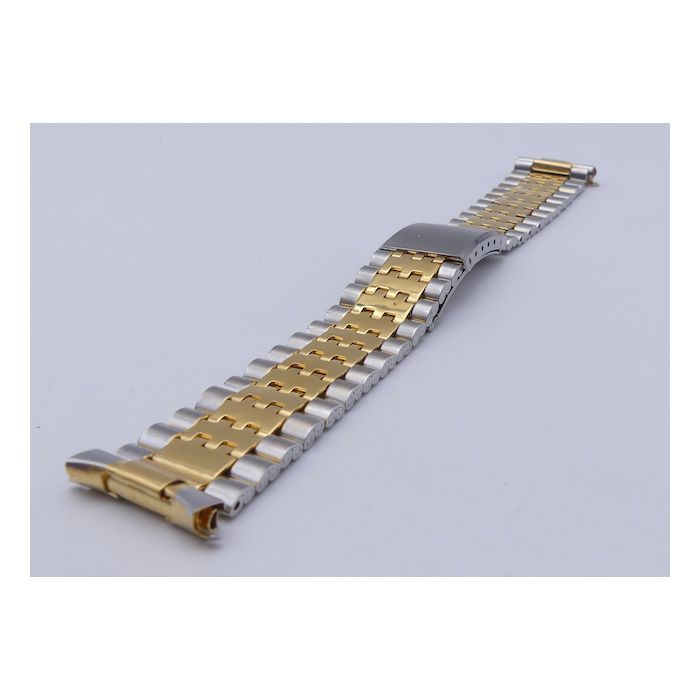 Bracelet or/acier Anses ressort - Spring end-links - 17/20mm