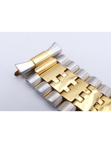 Bracelet or/acier Anses ressort - Spring end-links - 17/20mm