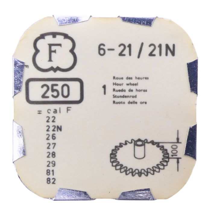 Felsa 21/21N - 250 Roue des heures (à l'unité) - Hour wheel (per unit)