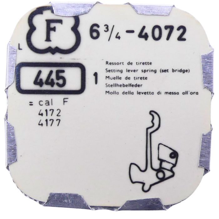Felsa 4072 - 445 Ressort de tirette (à l'unité) - Setting lever spring (set bridge) (per unit)