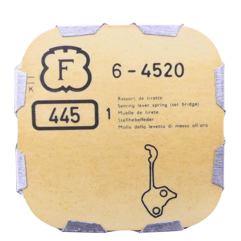 Ressort De Tirette (Setting Lever Spring) N°445 Pour Mouvement FHF 70 - Horlogerie Neuf