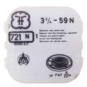 FHF 59N - 721 Balancier avec spiral plat (à l'unité) - Balance with flat hairspring regulated (per unit)