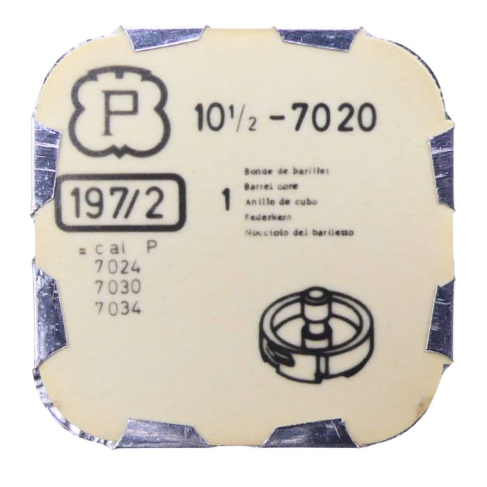 Peseux 7020 - 197 Bonde et rochet rivés (à l'unité) - Core and ratchet wheel riveted (per unit)