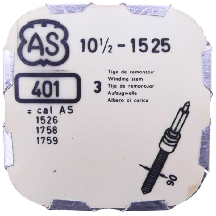 AS 1525 - 401 Tige de remontoir (à l'unité) - Winding stem (per unit)