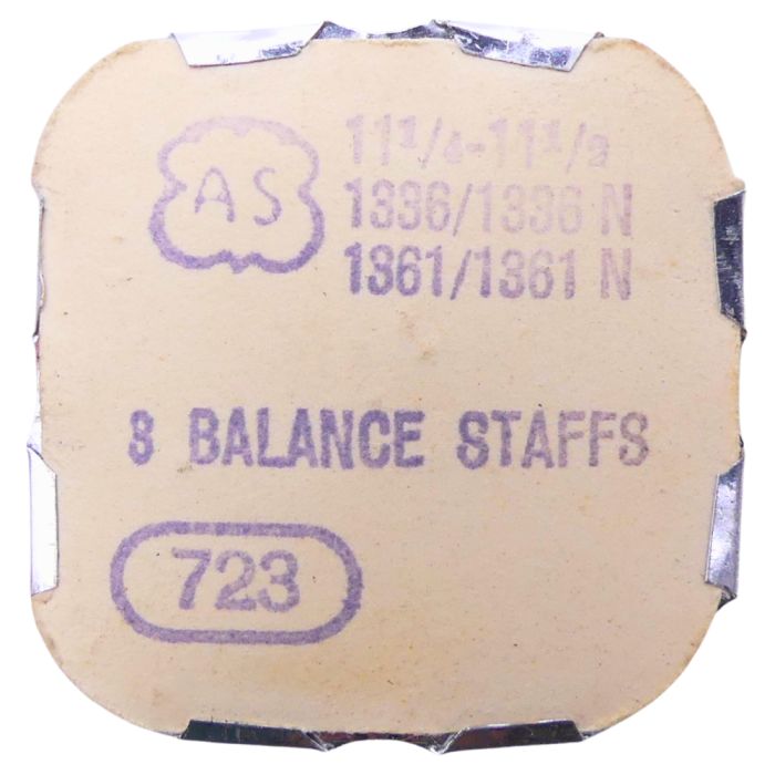 AS 1336/1336N - 723 Axe de balancier (à l'unité) - Balancer staff pivoted (per unit)