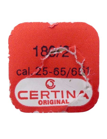 Certina 25-65/651 - 180/2 Barillet avec arbre et ressort de freinage (à l'unité) - Barrel with arbor and brake spring (per unit)