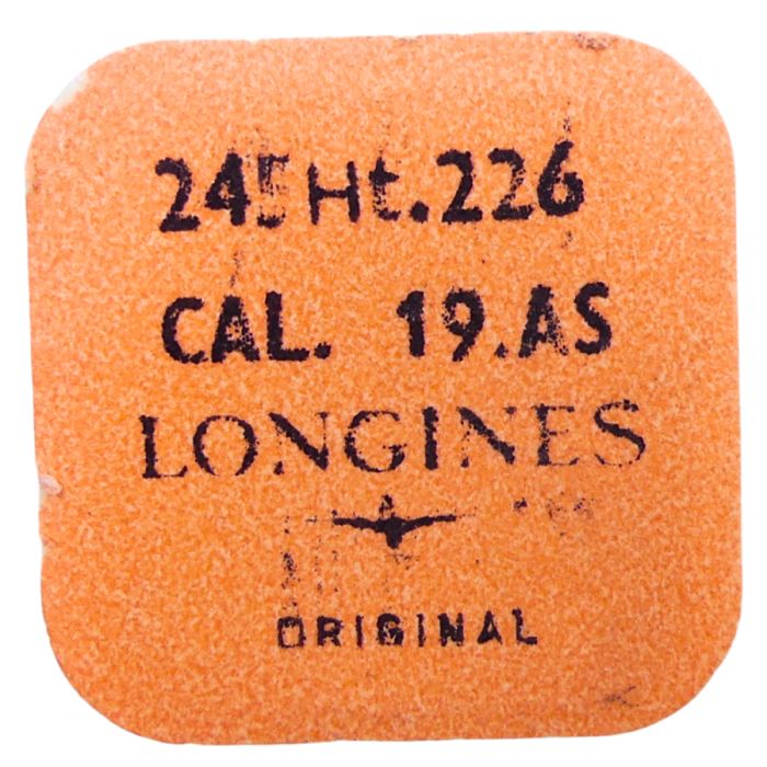 Longines 19.AS - 245 Chaussée lanternée pour seconde au centre (à l'unité) - Cannon pinion with clam notch for sweep second(pe