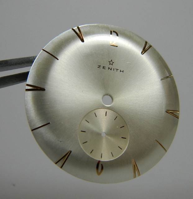 Cadran De Montre Zenith Pour Dame - Pièce Horlogère Vintage D'origine
