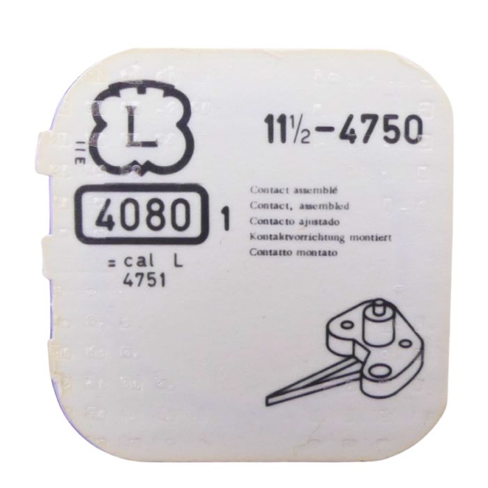 Landeron 4750 - 4080 Contact assemblé (à l'unité) - Contact assembled (per unit)