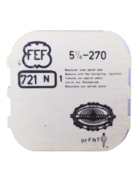 FHF 270 - 721 Balancier avec spiral plat (à l'unité) - Balance with flat hairspring regulated (per unit)