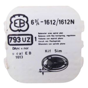 EB 1612/1612N - 793 Balancier avec plateau et spiral (à l'unité) - Balance with roller regulated (per unit)