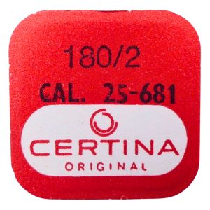 Certina 25-681 - 180/2 Barillet avec arbre et ressort de freinage (à l'unité) - Barrel with arbor and brake spring (per unit)