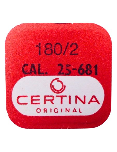 Certina 25-681 - 180/2 Barillet avec arbre et ressort de freinage (à l'unité) - Barrel with arbor and brake spring (per unit)