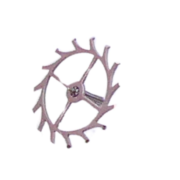 ETA 2440 - 704 Roue d'ancre pivotée pour contre-pivot dessus (à l'unité) - Escape wheel and pinion pivoted for upper end-piece (