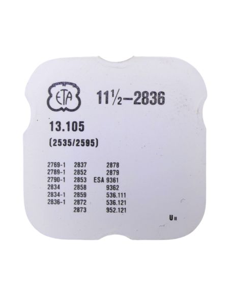 ETA 2836 - 2535 Plaque de maintien de l'étoile de quantième et de l'indicateur de quantième (à l'unité) - Date star and date ind