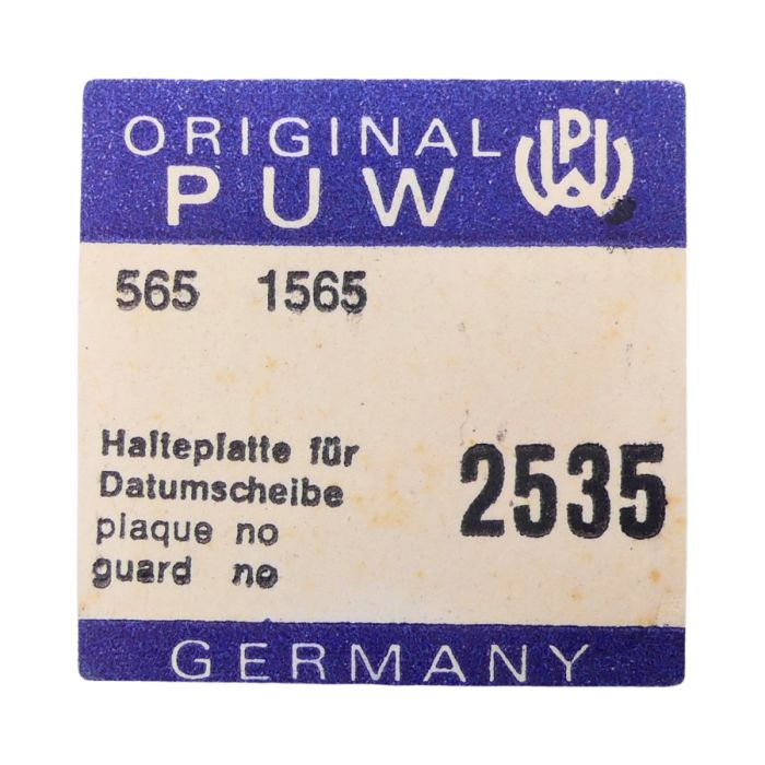 PUW 565 - 2535 Plaque de maintien de l'étoile de quantième et de l'indicateur de quantième (à l'unité) - Date star and date indi