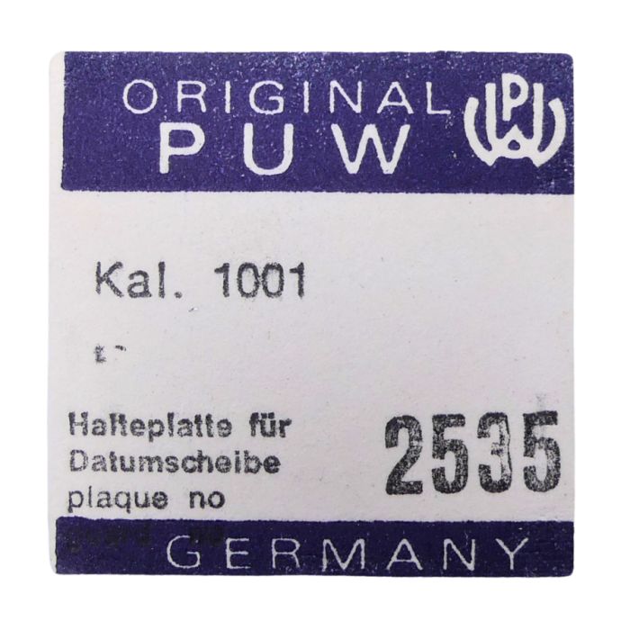 PUW 1001 - 2535 Plaque de maintien de l'étoile de quantième et de l'indicateur de quantième (à l'unité) - Date star and date ind