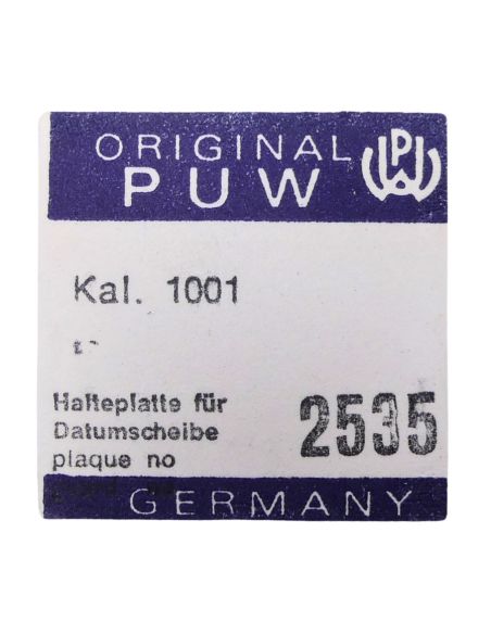 PUW 1001 - 2535 Plaque de maintien de l'étoile de quantième et de l'indicateur de quantième (à l'unité) - Date star and date ind