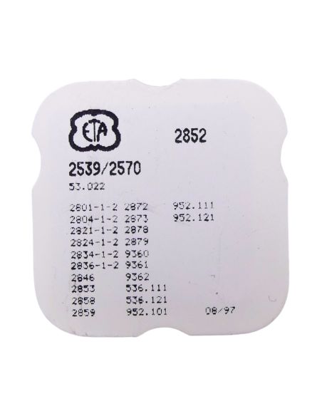 ETA 2852 - 2539 Commande du correcteur de quantième (à l'unité) - Date corrector lever (per unit)