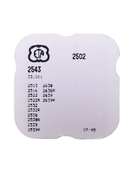 ETA 2502 - 2543 Roue intermédiaire de quantième (à l'unité) - Intermediate date wheel (per unit)