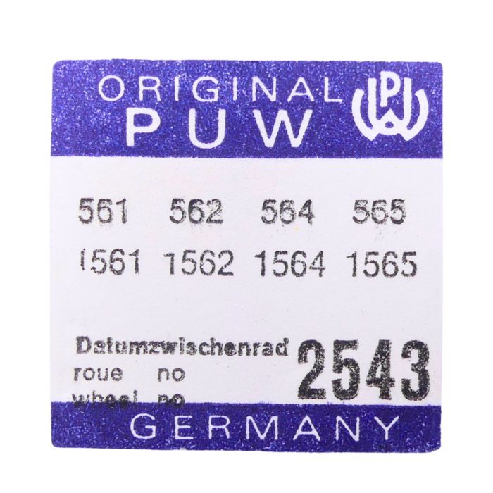 PUW 551 - 2543 Roue intermédiaire de quantième (à l'unité) - Intermediate date wheel (per unit)