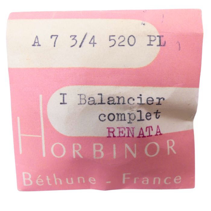 Arogno 520 - 721 Balancier avec spiral plat (à l'unité) - Balance with flat hairspring regulated (per unit)