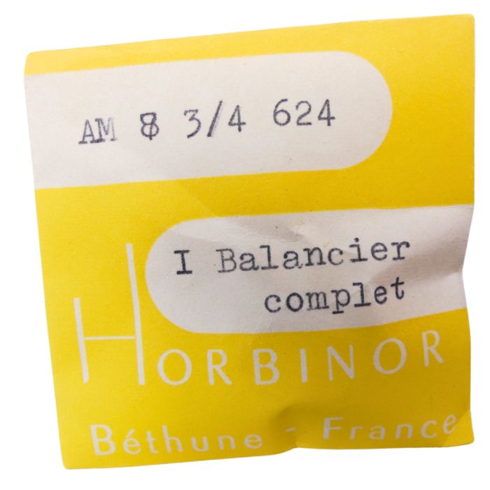 AM 624 - 721 Balancier avec spiral plat (à l'unité) - Balance with flat hairspring regulated (per unit)