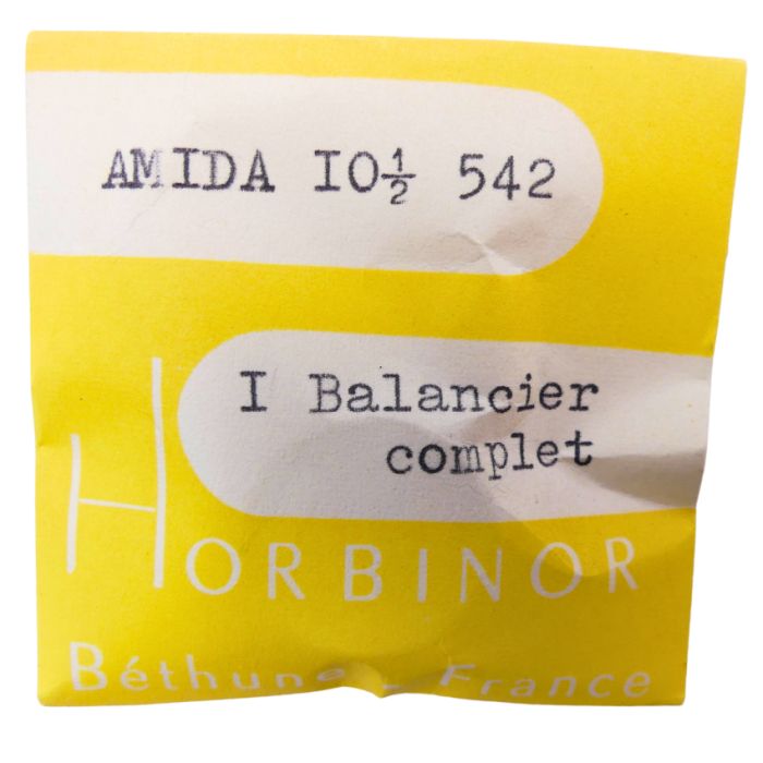 Amida 542 - 721 Balancier avec spiral plat (à l'unité) - Balance with flat hairspring regulated (per unit)