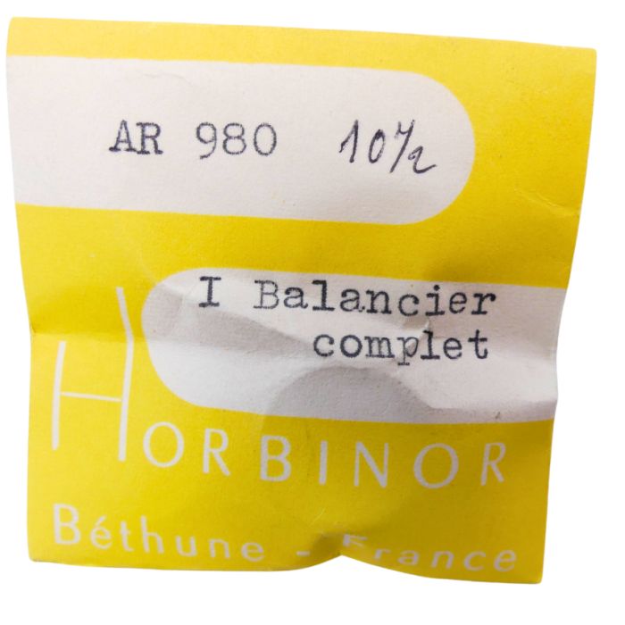 AR 980 - 721 Balancier avec spiral plat (à l'unité) - Balance with flat hairspring regulated (per unit)