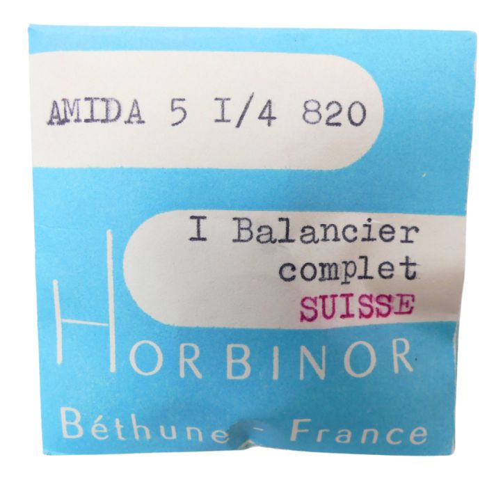 Amida 820 - 721 Balancier avec spiral plat (à l'unité) - Balance with flat hairspring regulated (per unit)