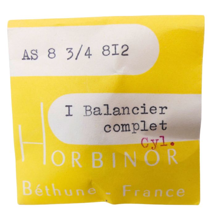 AS 812 - 721 Balancier avec spiral plat (à l'unité) - Balance with flat hairspring regulated (per unit)