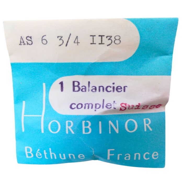 AS 1138 - 721 Balancier avec spiral plat (à l'unité) - Balance with flat hairspring regulated (per unit)