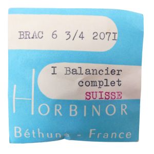 Brac 2071 - 721 Balancier avec spiral plat (à l'unité) - Balance with flat hairspring regulated (per unit)