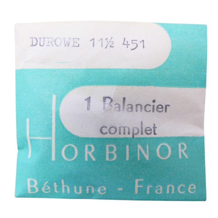 Durowe 451 - 721 Balancier avec spiral plat (à l'unité) - Balance with flat hairspring regulated (per unit)