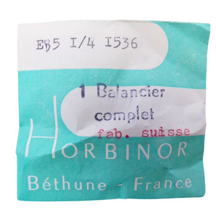 EB 1536 - 721 Balancier avec spiral plat (à l'unité) - Balance with flat hairspring regulated (per unit)