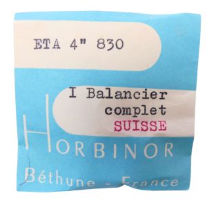 ETA 830 - 721 Balancier avec spiral plat (à l'unité) - Balance with flat hairspring regulated (per unit)