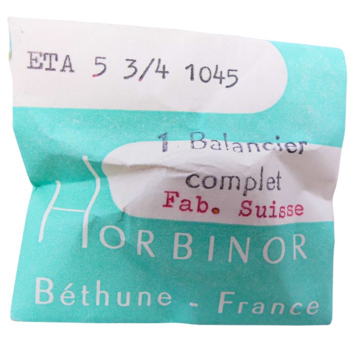 ETA 1045 - 721 Balancier avec spiral plat (à l'unité) - Balance with flat hairspring regulated (per unit)