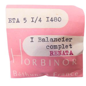 ETA 1480 - 721 Balancier avec spiral plat (à l'unité) - Balance with flat hairspring regulated (per unit)