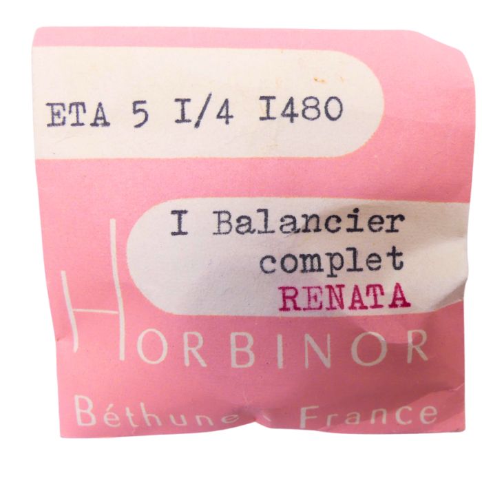 ETA 1480 - 721 Balancier avec spiral plat (à l'unité) - Balance with flat hairspring regulated (per unit)