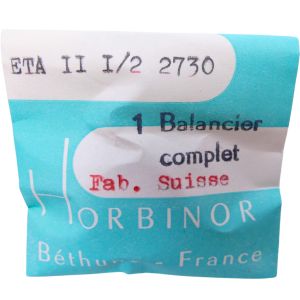 ETA 2730 - 721 Balancier avec spiral plat (à l'unité) - Balance with flat hairspring regulated (per unit)