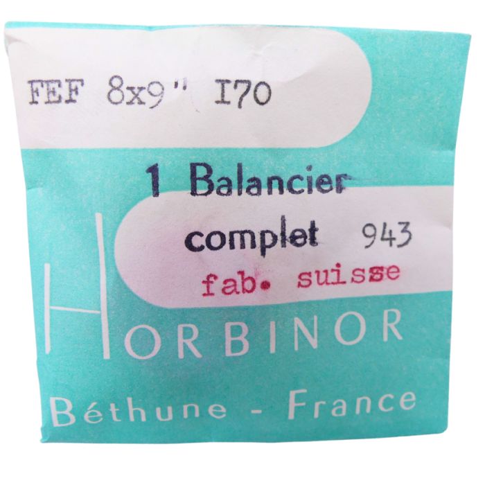FEF 170 - 721 Balancier avec spiral plat (à l'unité) - Balance with flat hairspring regulated (per unit)