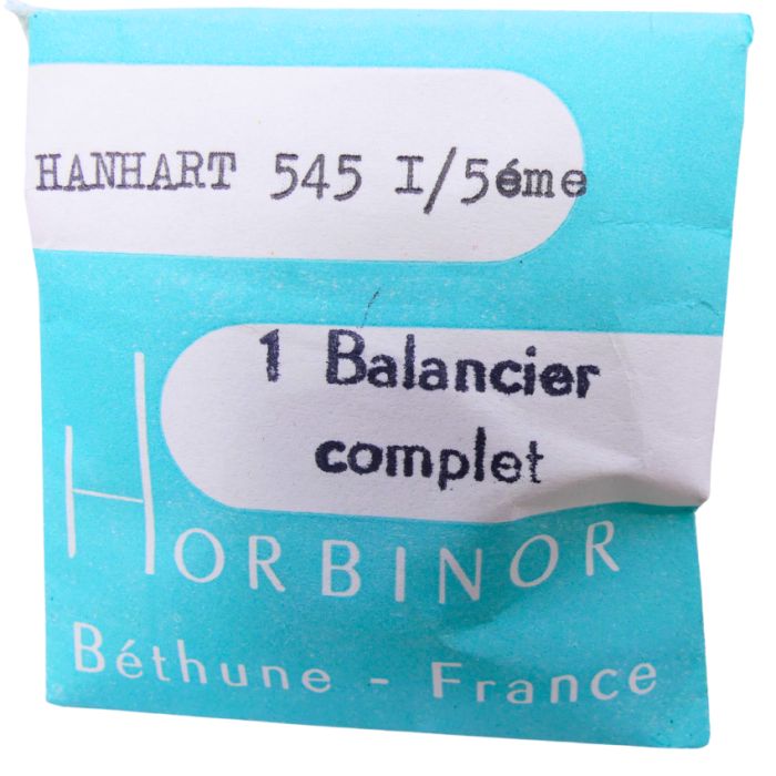 Hanhart 545 - 721 Balancier avec spiral plat (à l'unité) - Balance with flat hairspring regulated (per unit)