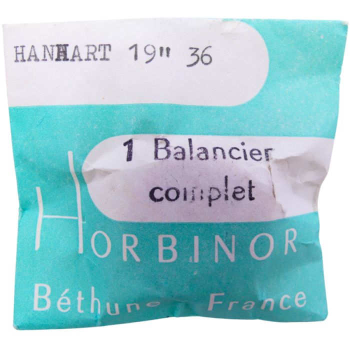 Hanhart 36 - 721 Balancier avec spiral plat (à l'unité) - Balance with flat hairspring regulated (per unit)