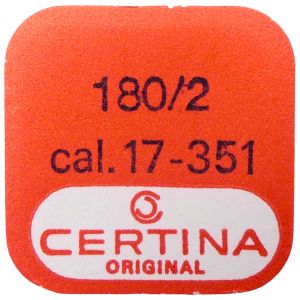 Certina 17-351 - 180/2 Barillet avec arbre et ressort de freinage (à l'unité) - Barrel with arbor and brake spring (per unit)