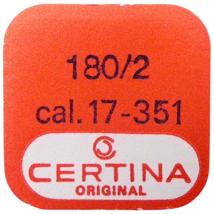 Certina 17-351 - 180/2 Barillet avec arbre et ressort de freinage (à l'unité) - Barrel with arbor and brake spring (per unit)
