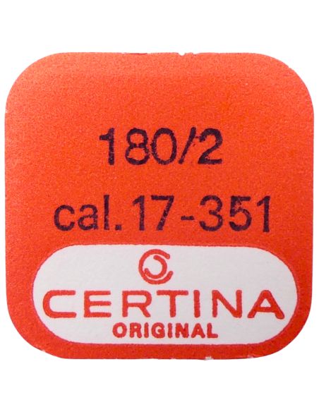 Certina 17-351 - 180/2 Barillet avec arbre et ressort de freinage (à l'unité) - Barrel with arbor and brake spring (per unit)