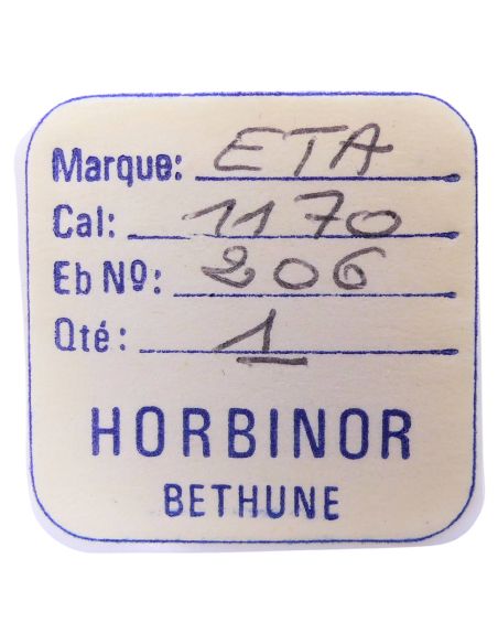 ETA 1170 - 206 Roue de centre percée sans chaussée (à l'unité) - Center wheel and pinion drilled without cannon pinion (per unit