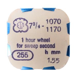 ETA 1070/1170 - 255 Roue des heures pour seconde au centre - Hour wheel for sweep second